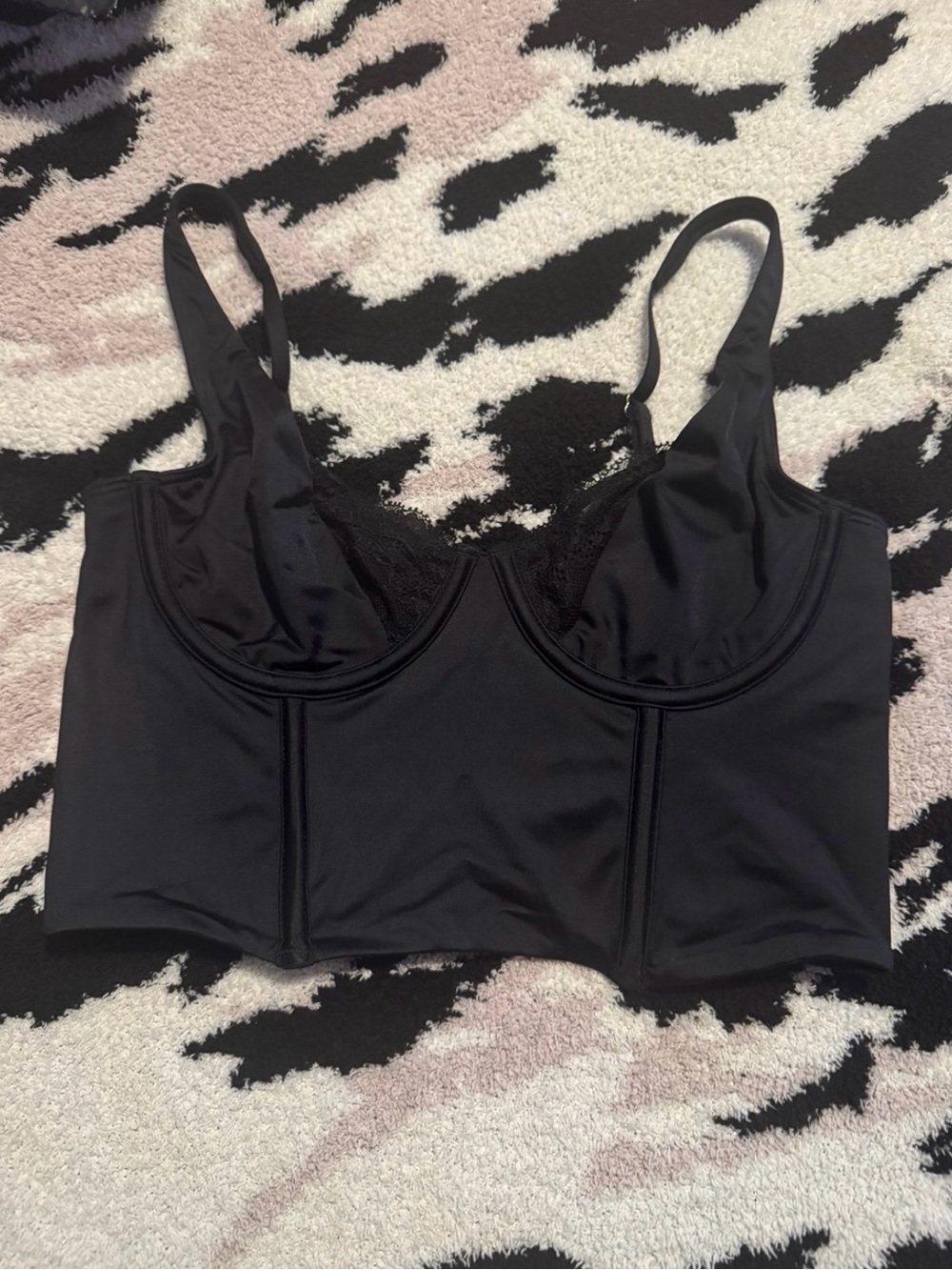 Abercrombie & Fitch Black Corset Bralette Top